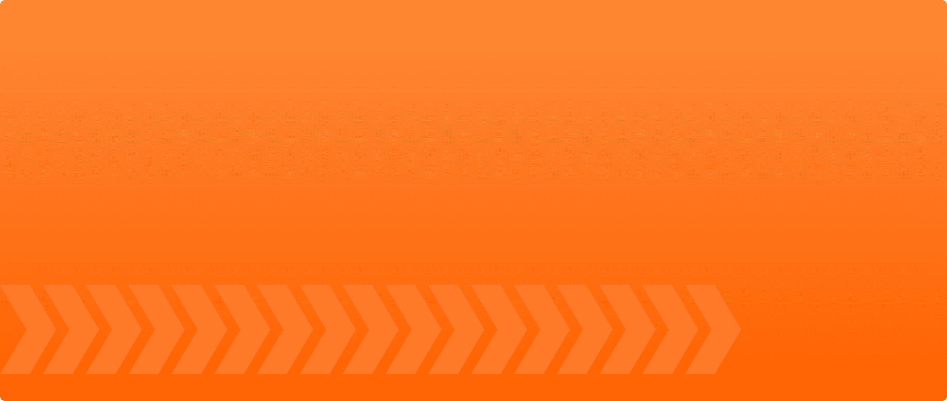 Orange background image with arrows to the right
