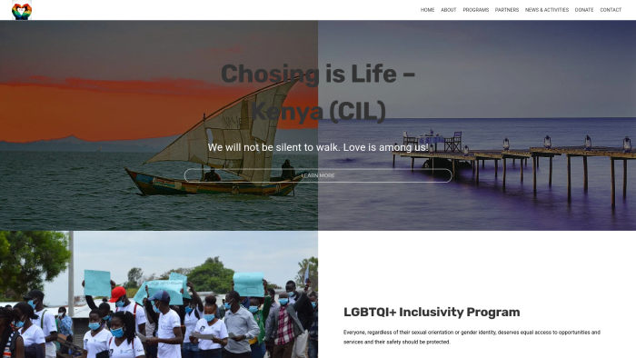 Chosing is Life, an LGBTQ+ affirming website created by one of our employees in their volunteer work with Digital Corps.
